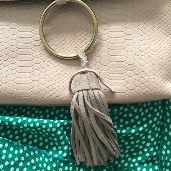 Street Level Pink Leather Tassel Purse - Picture 2 of 5